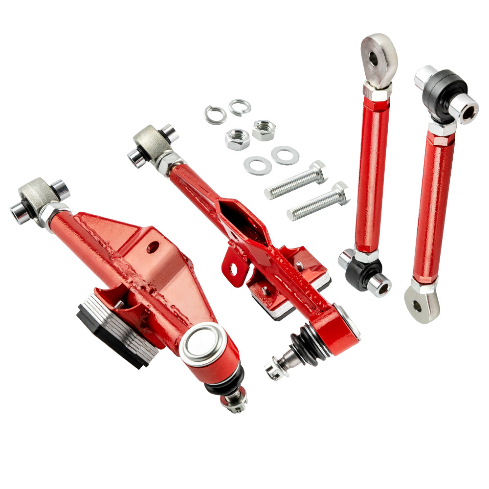 Front Lower Control Arms High Angle Tension Rods compatible with Nissan 240SX 1989-1998