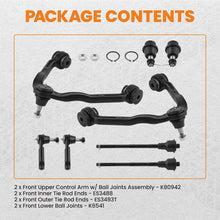 Load image into Gallery viewer, 8x Front Upper Control Arm Ball Joint Tie Rod compatible for GMC Yukon Chevy Silverado 1500