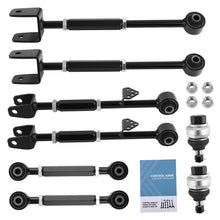 Load image into Gallery viewer, Front Ball Joint + Rear Camber Control Arm Toe Kit compatible with Honda Accord 08-13 suspension arms