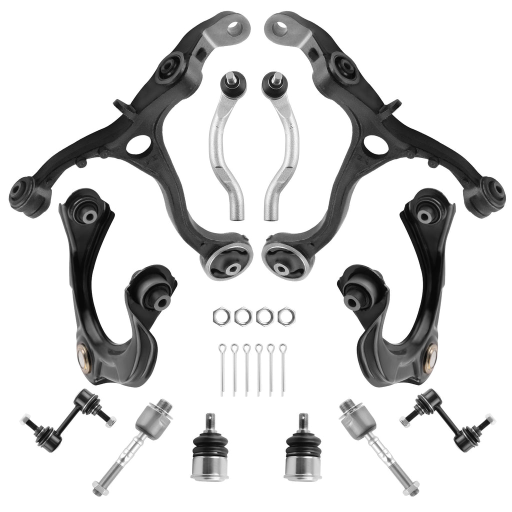 12 Pcs Front Upper Lower Control Arm and Bushings geschikt voor Honda Accord 2008-2012 suspension arms