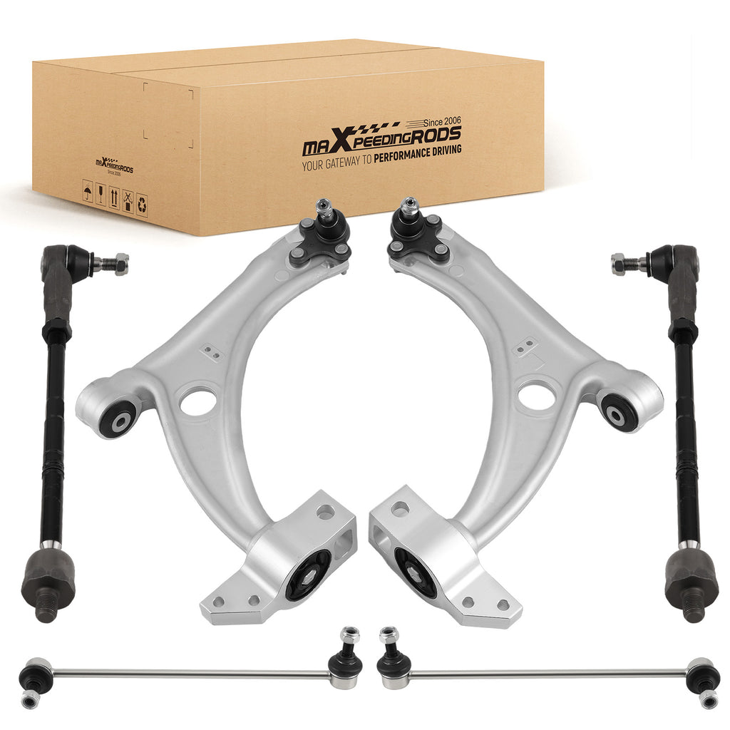 10X FRONT WISHBONE SUSPENSION CONTROL ARMS geschikt voor AUDI Q3 geschikt voor VW PASSAT CC SHARAN geschikt voor SEAT