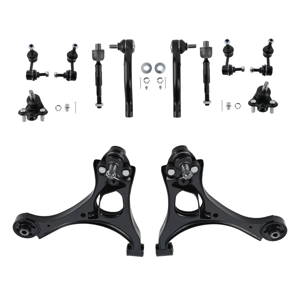 12 Pcs Front and Rear Control Arm and Sway Bar End Link geschikt voor Honda Civic 06 - 2011 suspension arms