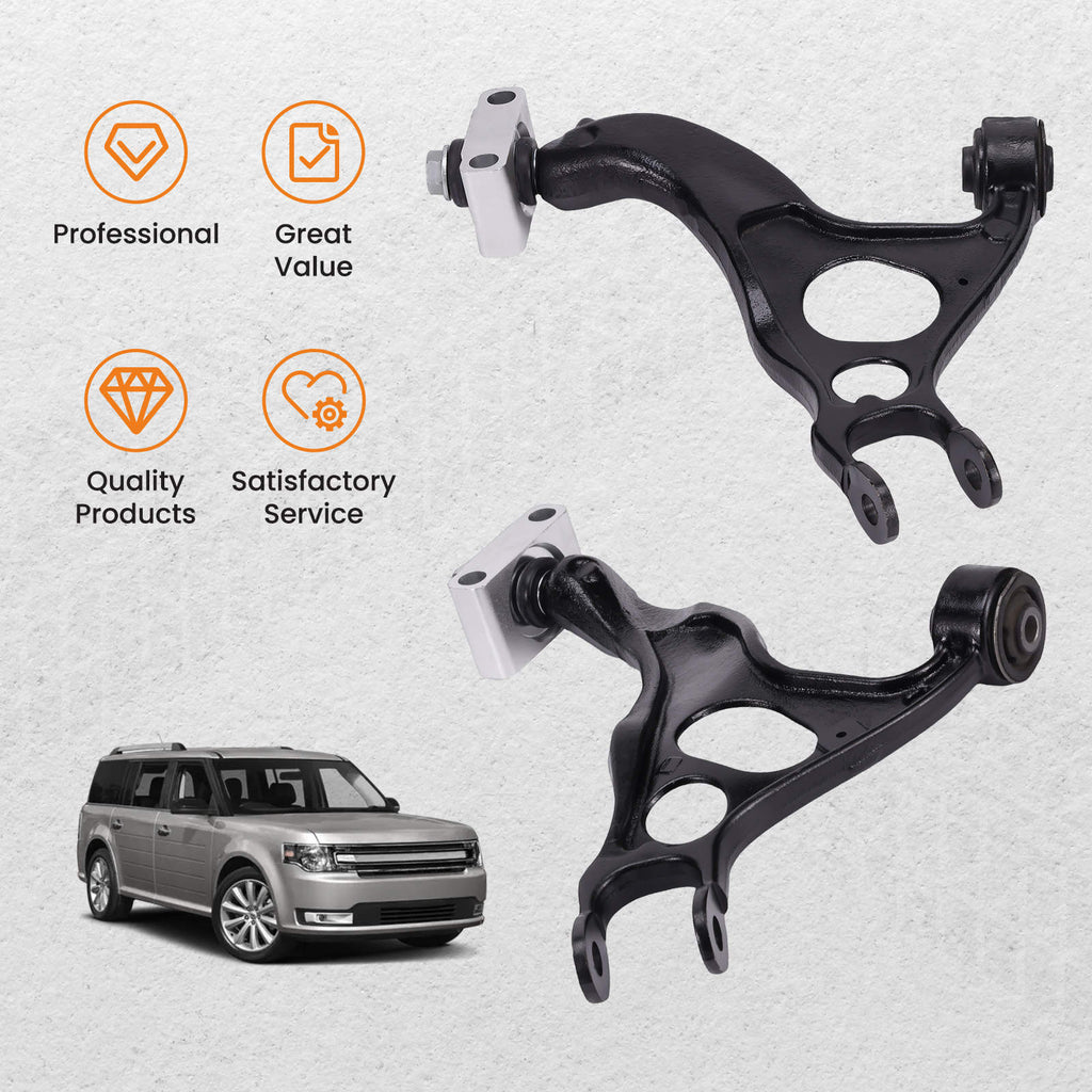 2pcs Rear Upper Control Arms for 2011-2019 compatible for Ford Explorer Taurus Flex MKS MKT