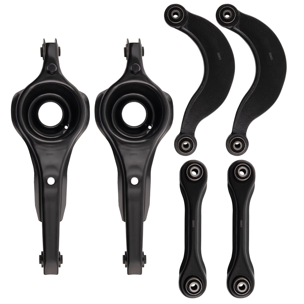 6pcs Rear Lower + Upper Control Arm Suspension Kit geschikt voor Ford Focus 1998-2011