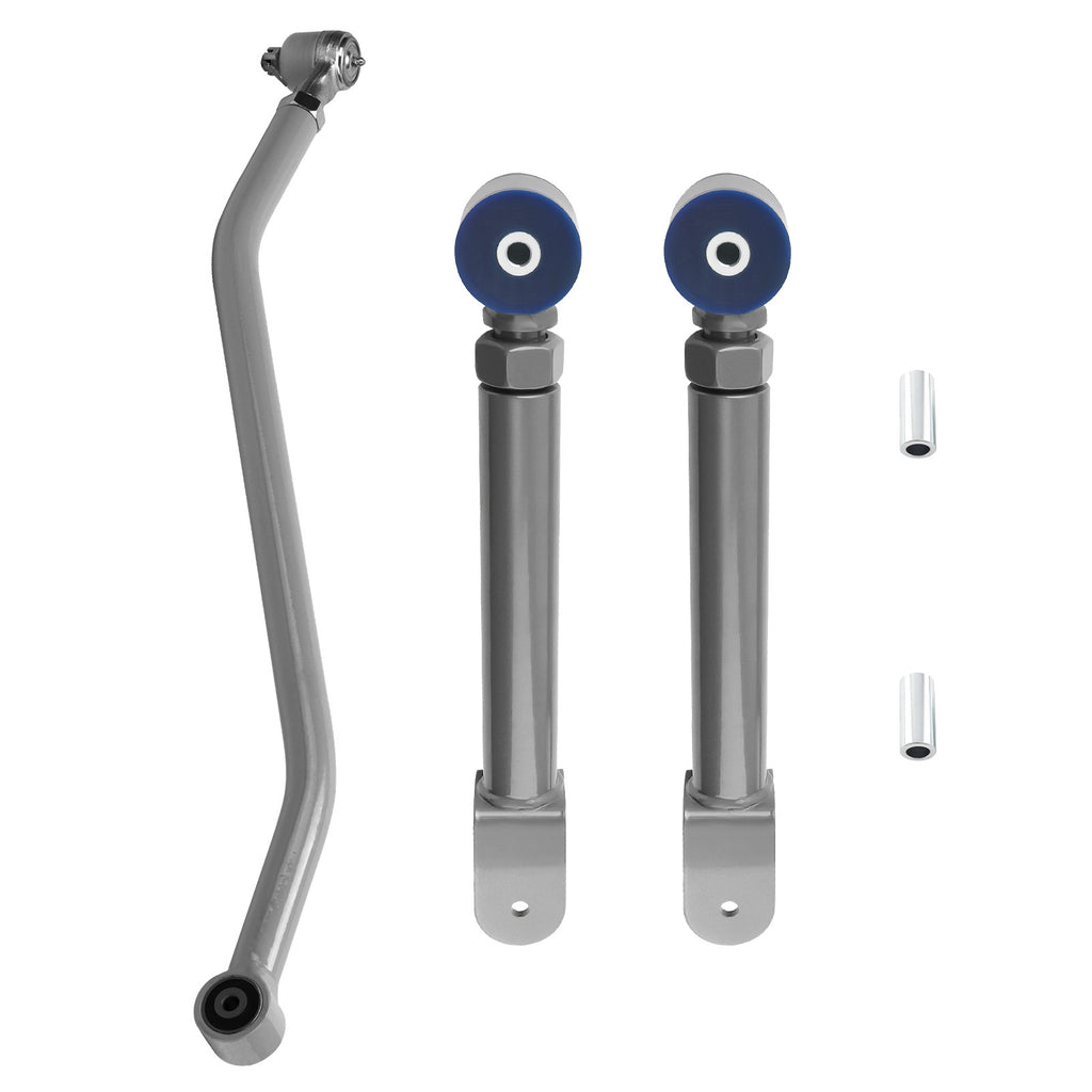 FRONT ADJUSTABLE CONTROL ARMS + TRACK BAR compatible for JEEP WRANGLER TJ GRAND CHEROKEE XJ