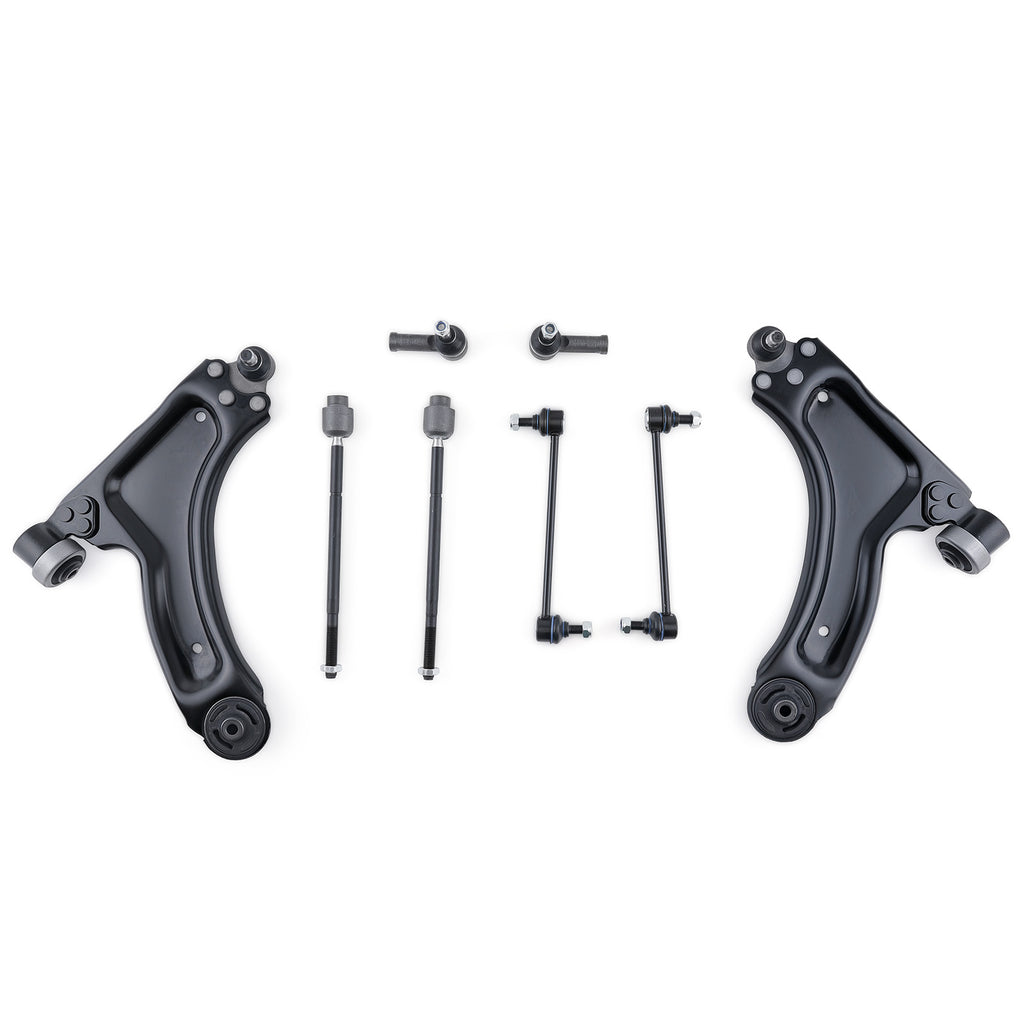8X BRAZOS DE CONTROL DELANTEROS IZQUIERDO+DERECHO compatible for OPEL MERIVA X03 2003-2010