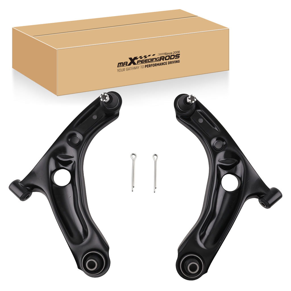 PAIR LOWER FRONT SUSPENSION CONTROL ARMS geschikt voor PEUGEOT 107 geschikt voor TOYOTA AYGO geschikt voor CITROEN C1