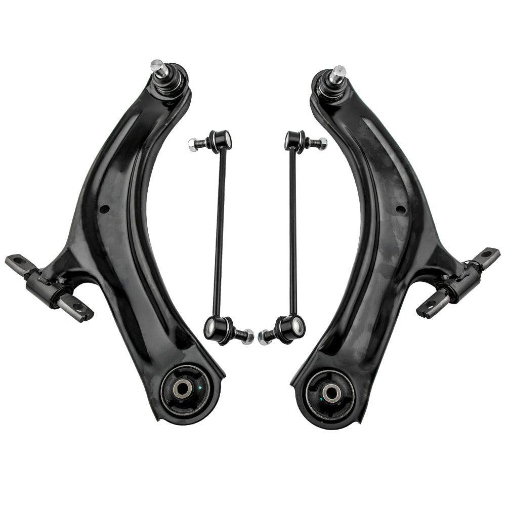 4 stuks WISHBONE VOOR LINKS+RECHTS geschikt voor NISSAN QASHQAI +2 I X-TRAIL KOLEOS I NIEUW