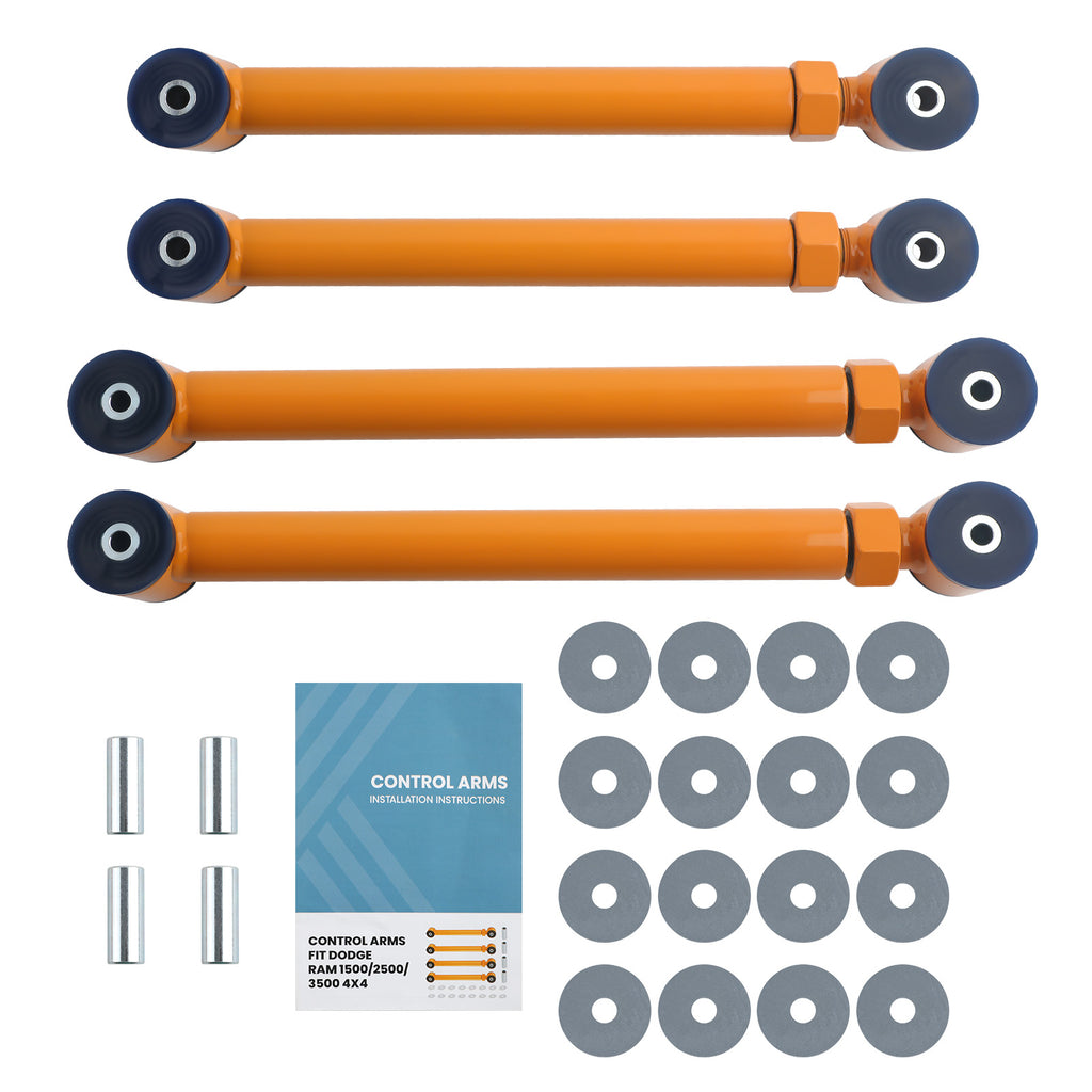 Heavy Duty Adjustable x4 Front Control Arms 0-6 Lift for 1994-09 compatible for Ram 1500