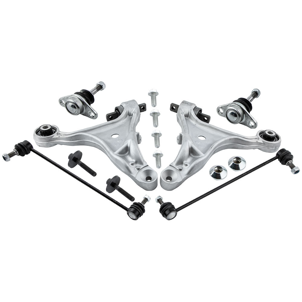 Front Suspension Wishbone Control Arms Kit compatible with Volvo S60 S80 V70 8649543 864954 suspension arms