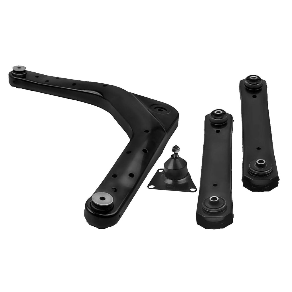 Rear Upper & Lower Control Arm compatible for Jeep Grand Cherokee WJ 1999-2004 w/Ball Joint