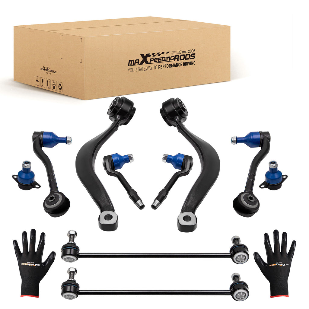 FRONT LOWER WISHBONE suspension arm SET compatible with BMW X5 E53 2000-2006 10PCS