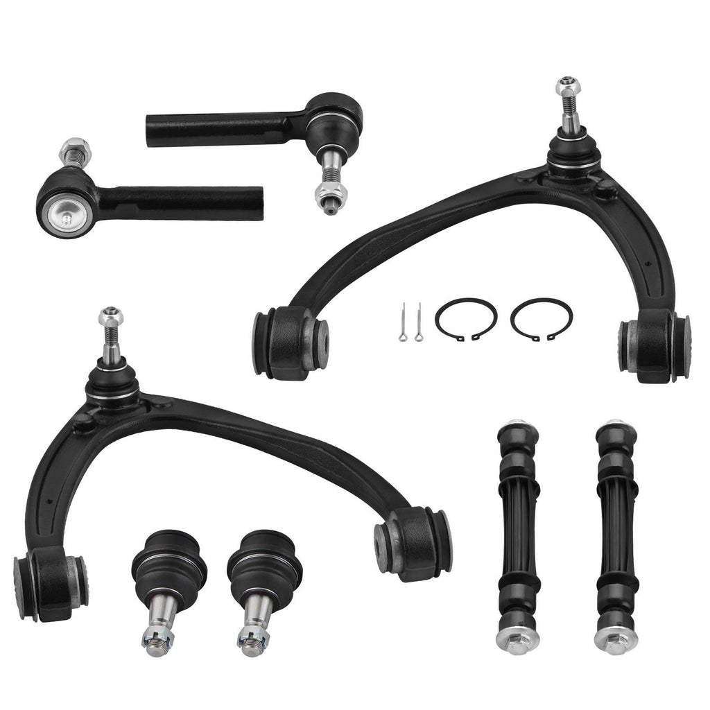 8x Front Upper Control Arm Sway Bar Kit compatible for Chevy Silverado 1500 compatible for Tahoe 2007-2013