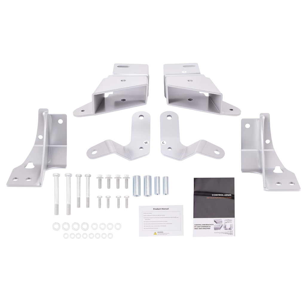 Draagarm voorzijde Drop Beugel Support Kit geschikt voor Jeep Cherokee XJ 4WD