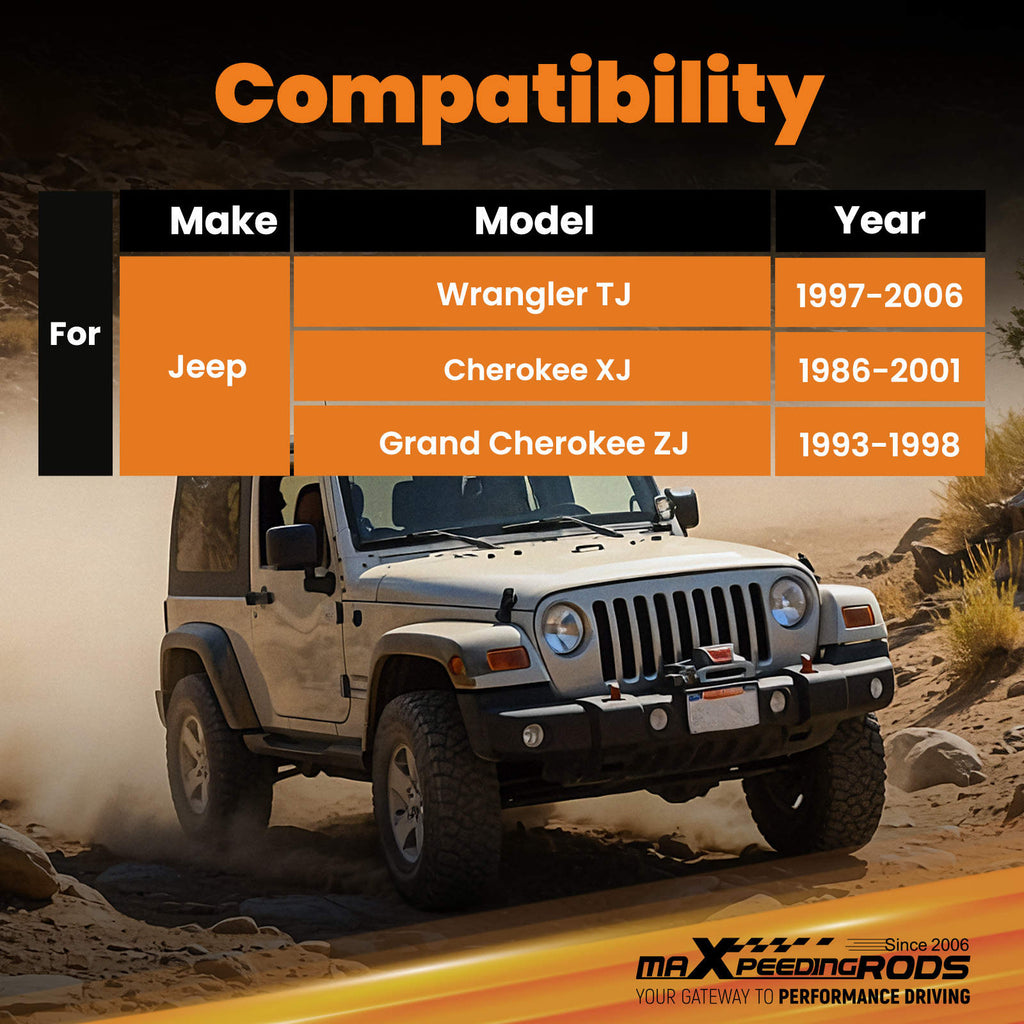 Heavy Duty Front Lower Adjustable Control Arms compatible for Jeep Wrangler TJ 1997-2006 99