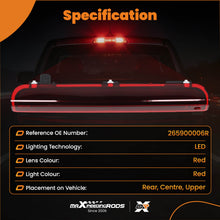 Load image into Gallery viewer, Rear 3rd LED High Level Stop Brake Light compatible for Renault Megane III 2008-2016 Red