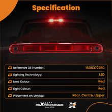 Load image into Gallery viewer, Rear LED High Level 3rd Brake Light compatible for Peugeot 107 compatible for Citroen C1 compatible for Toyota Aygo 05-14