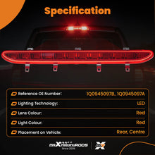 Load image into Gallery viewer, LED Red High Level Rear Third Brake Stop Light 1Q0945097A compatible for VW EOS 2006-2016