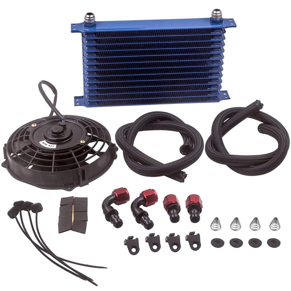 Universal Zusatz Ölkühler KIT 13 Reihen AN10 mit 7 zoll Elektrokühler-Dosen-Kit