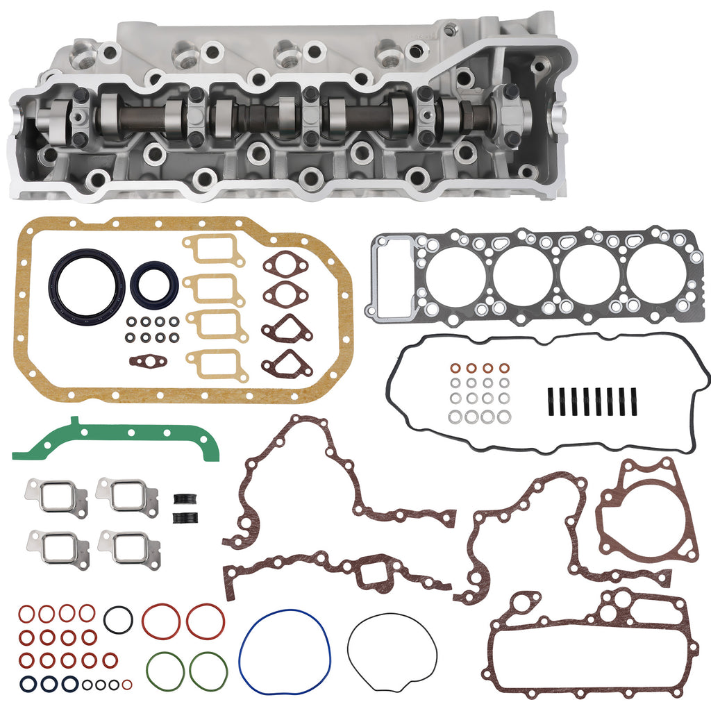 Cylinder Head Assembly + Gasket Kit + Bolts compatibel met Mitsub...