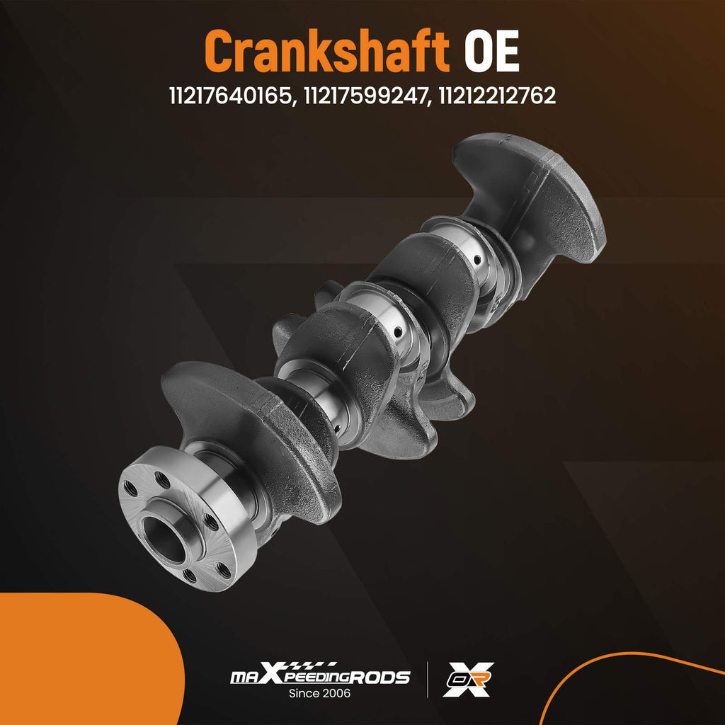 N20 Engine Crankshaft w/Main Rod Bearing Set compatible for BMW X1 X3 X5 220i 320i 2.0T