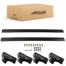Load image into Gallery viewer, Black Roof Cross Bars Full Length Top Mount Luggage Rack compatible with Honda CRV MK3 07-12