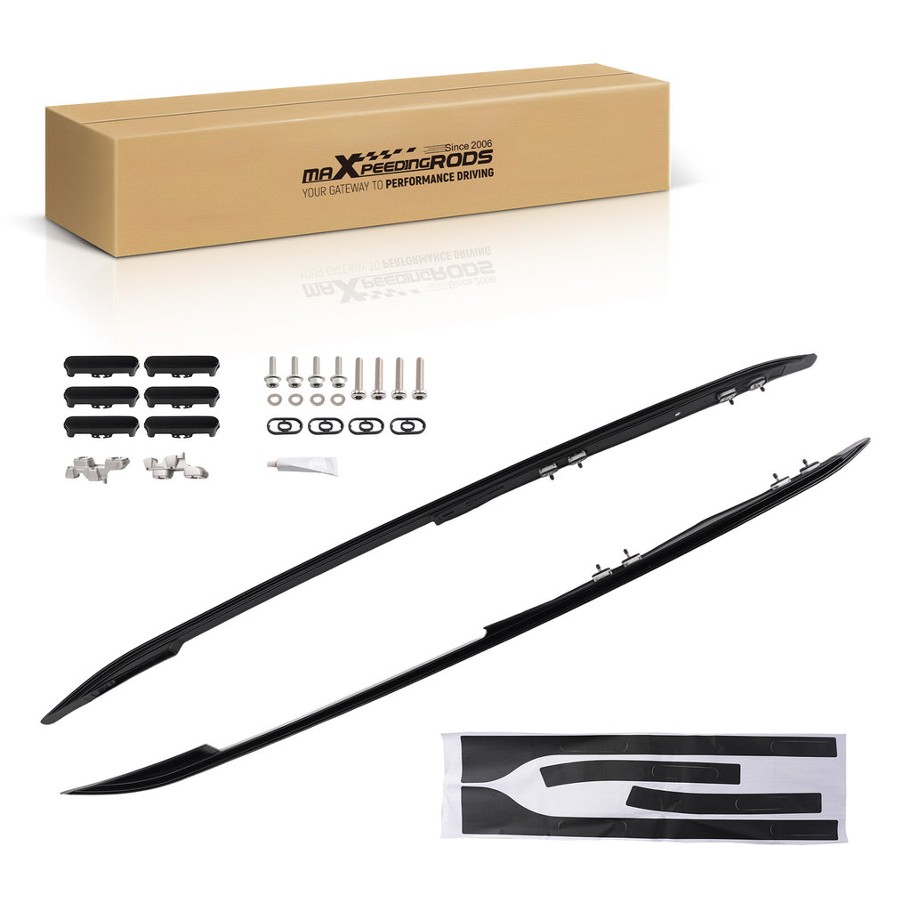 Pair For 2017+ Geschikt voor Land Rover Discovery 5 L462 Roof Rails Rack Bars Aluminium Black