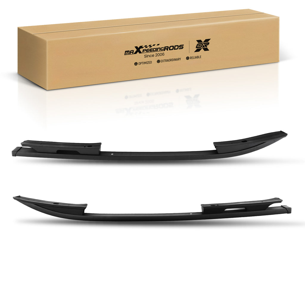 Black Aluminium Roof Rack Rails Side Bars Set compatibel met Mits...