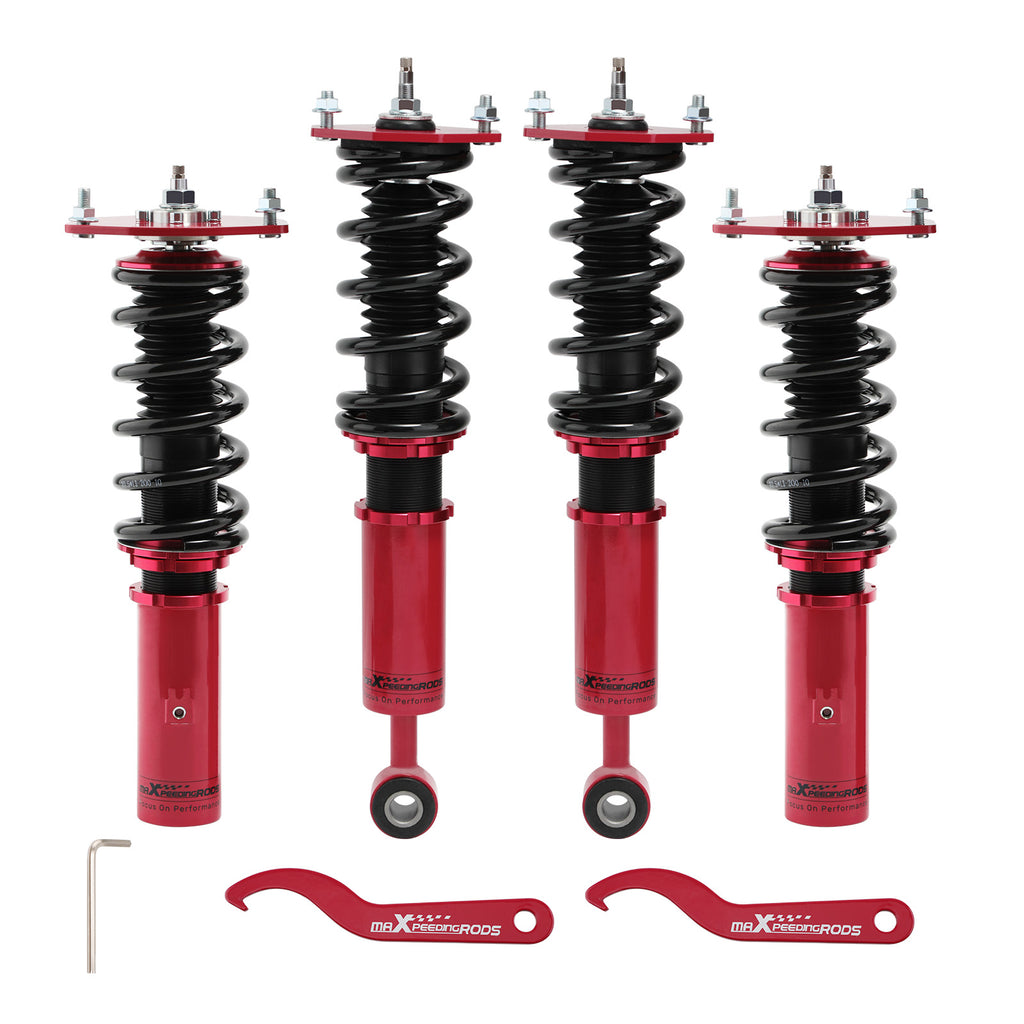Geschikt voor Mitsubishi 3000GT geschikt voor AWD Coilover Suspension Strut 24 Way adj Damper Lowering Kit