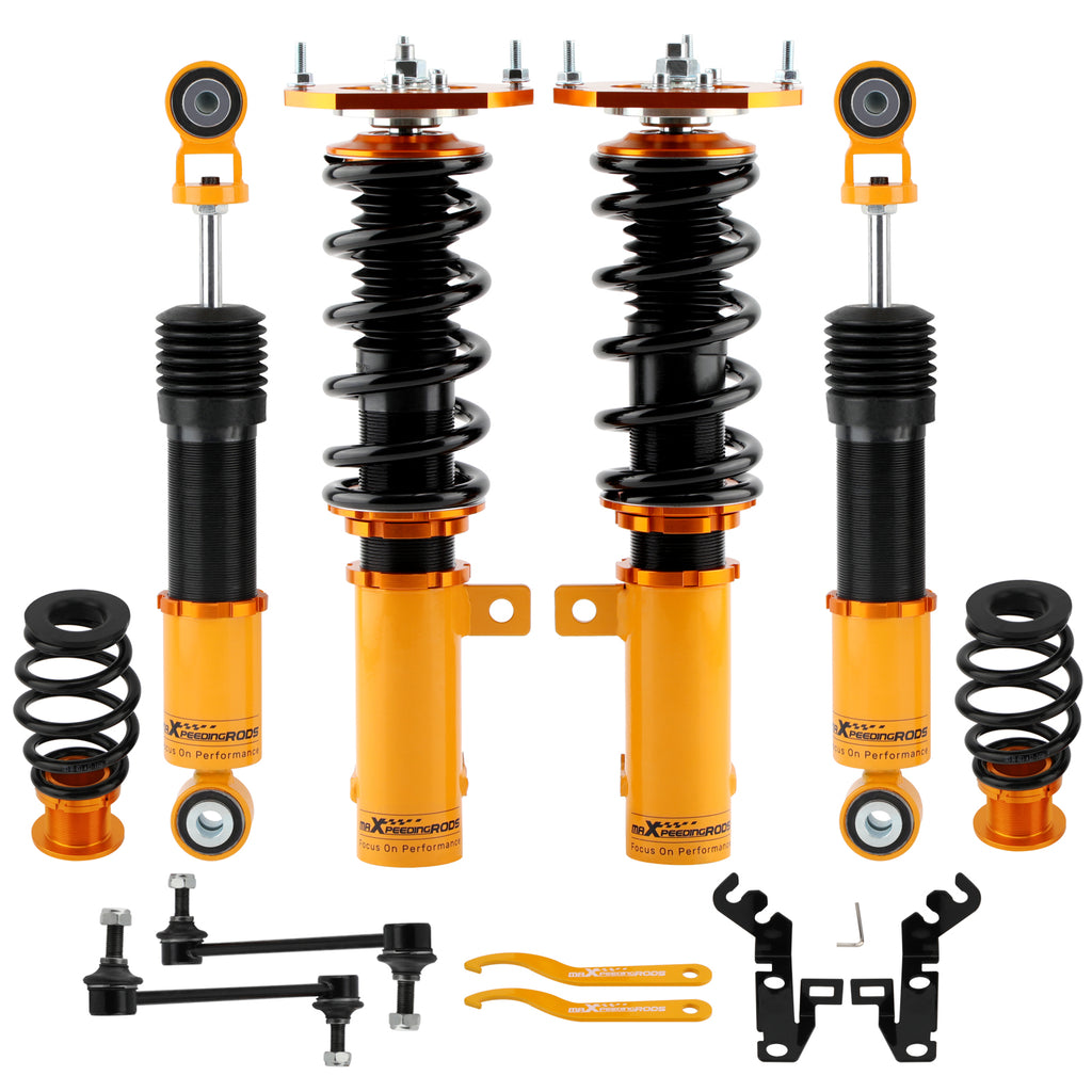 Compatible with Chevrolet Cobalt Coilover Suspension Kit 2005-2010 Adj Height Adj Height Lowering Kit