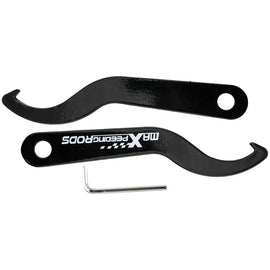 2x Staal verstelbare spanner wrench voor performance schroefsets black