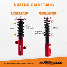 Load image into Gallery viewer, Compatible for Toyota Camry XV20 95-02 24 Steps Adjustable Damper Coilover Coilovers Struts Lowering Kit
