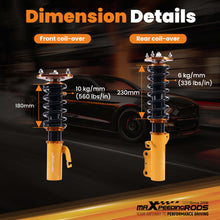 Load image into Gallery viewer, Maxpeedingrods Coilovers Suspension Kit compatible for Toyota Celica compatible for FWD 1989-1999
