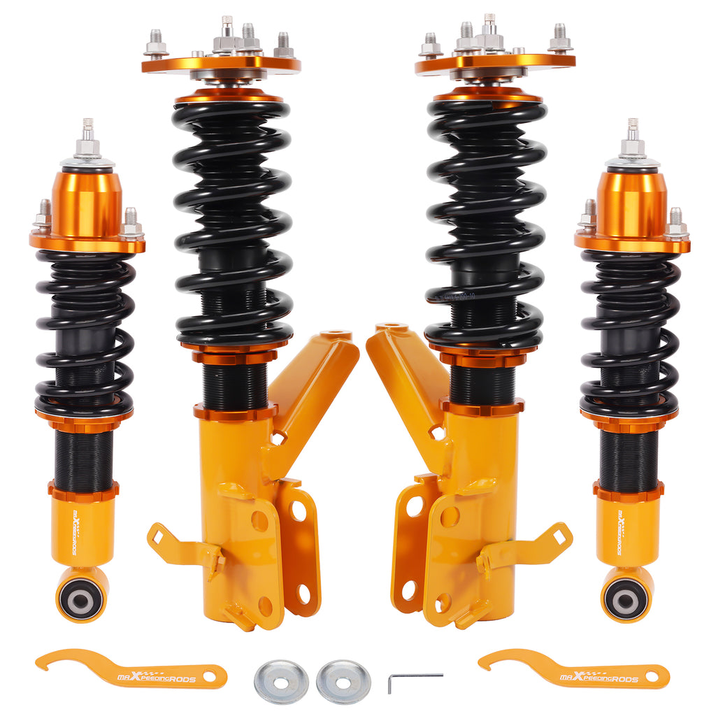 Complete Coilovers Kit Compatible with Honda Civic EM2 2001 2002 2003 2004 2005 Adj. Damper Lowering Kit