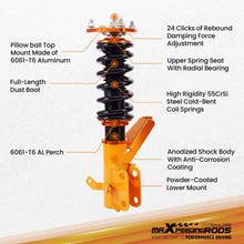 Load image into Gallery viewer, 24 Step Adjustable Coilover Damper Kit compatible for Honda Civic Coupe Sedan EM/ES 2001-05
