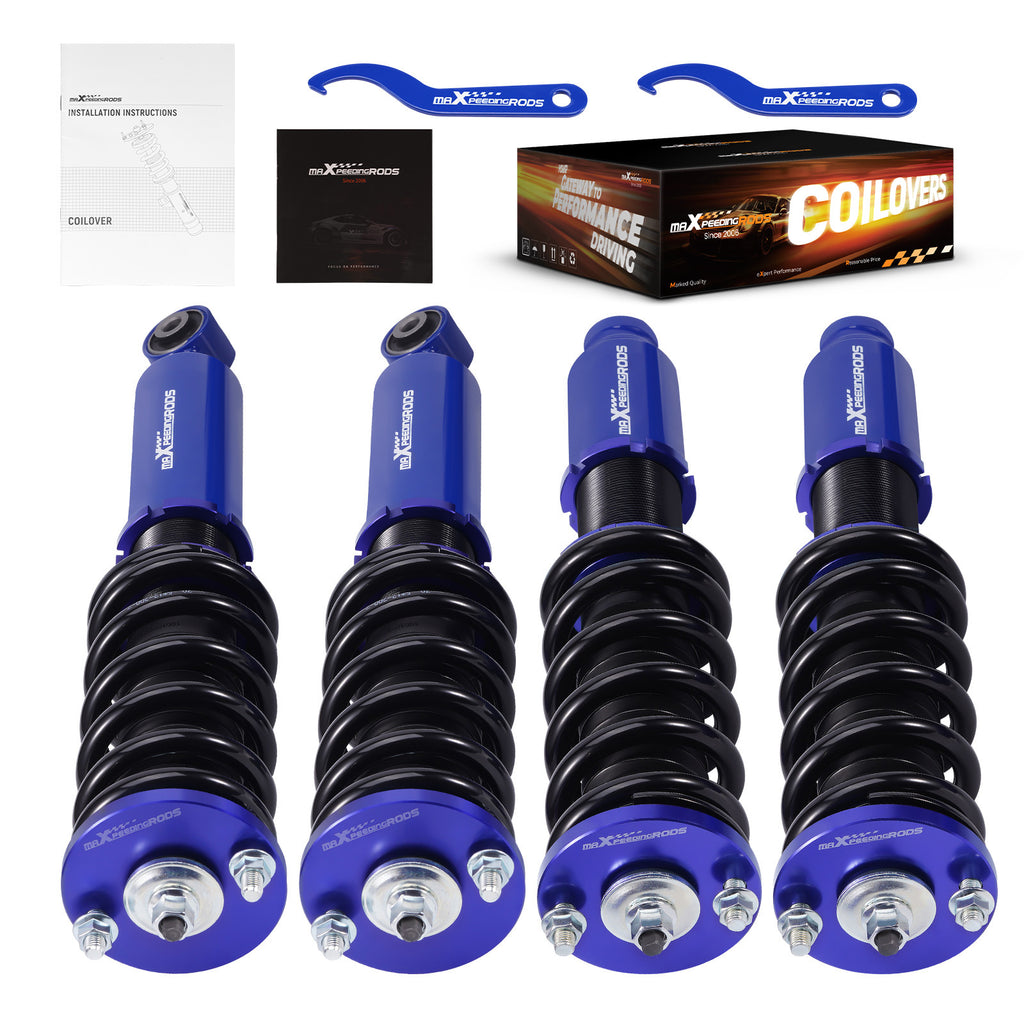 Geschikt voor Honda CR-V Adjustable Height Shock Absorber Kit Coilovers Blue 1996 - 2001 Lowering Kit