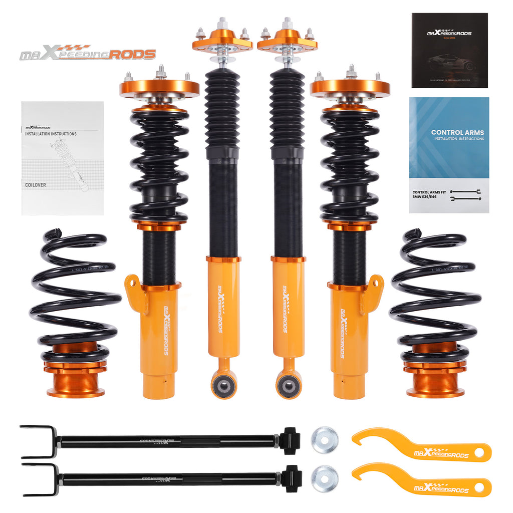 Schroefset suspension damping verstelbare geschikt voor BMW 3 Serie E46 318d + 2 Wishbone Parts
