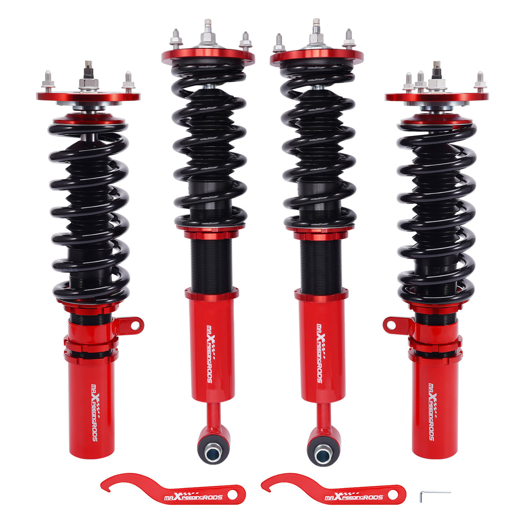 Compatible with BMW 5 Series E60 Saloon 2004 - 2010 24 Steps Adjustable Suspension Lowering Springs Coilovers Lowering Kit