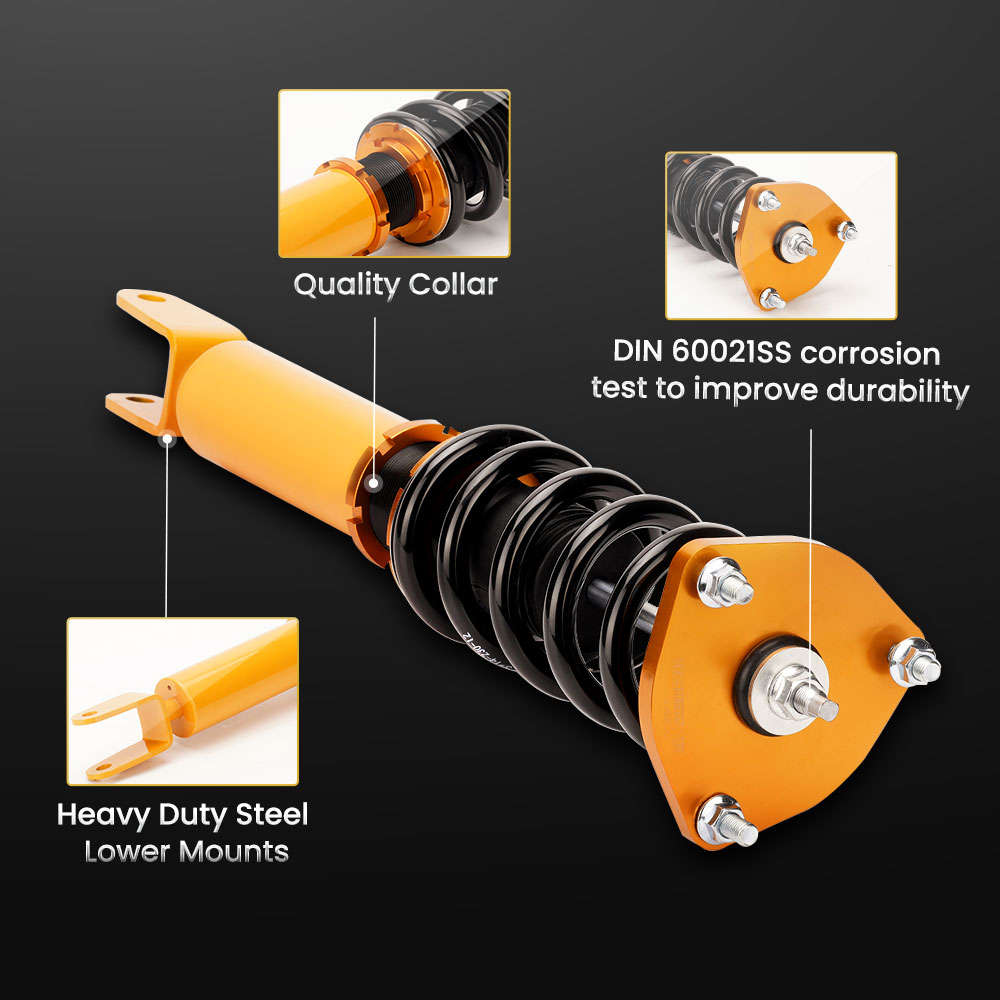 2007 - 2016 compatible for Lexus LS460 RWD USF40 Adjustable Height Shock Absorber Coilovers Lowering kit