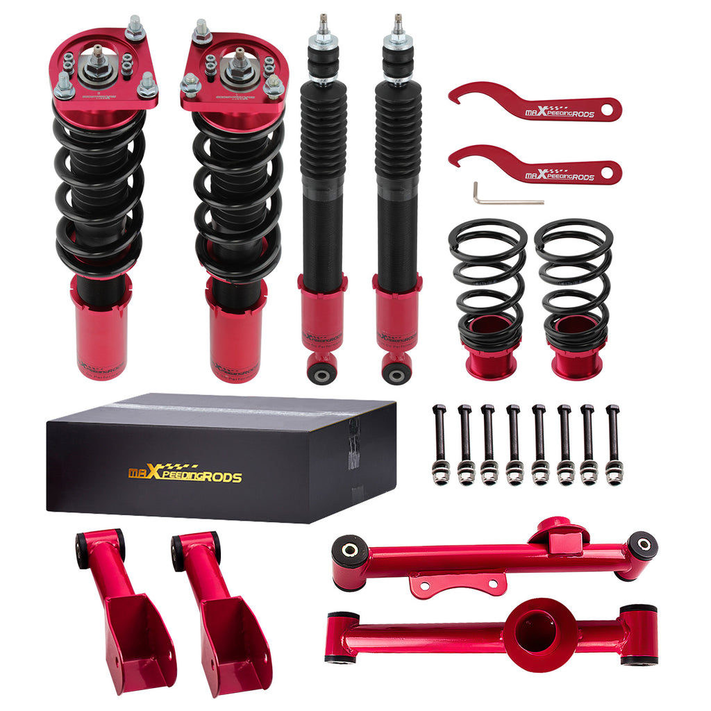 Amortisseurs Combinés Filetés+ Kit de bras de contrôle arrière compatible for FORD Mus