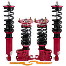 Load image into Gallery viewer, Geschikt voor Nissan S13 Silvia Sileighty 180/200/240SX 1989-1994 24 Ways Adjustable Red High Performance Coilover Lowering Kit