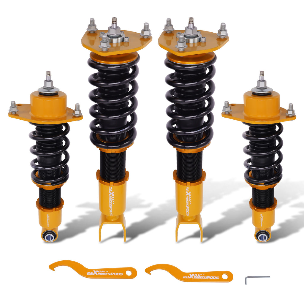24-Stufen Einstellbarer Dämpfer Gewindefahrwerk compatible for Mazda RX8 RX-8 2004-2011