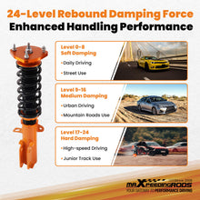 Load image into Gallery viewer, MaXpeedingrods Coilover Kit w/ 24-Way Adj. Damping compatible for Toyota Corolla 1988-2002
