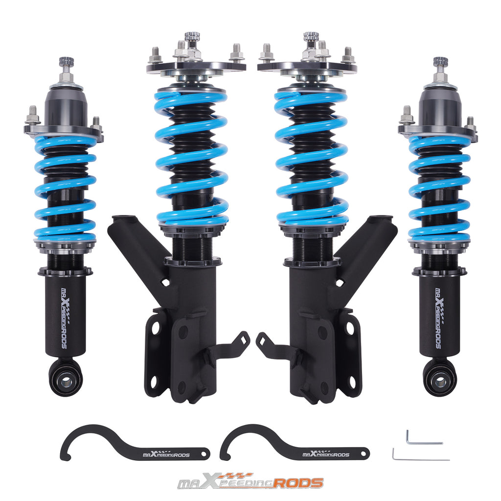 Full Adjustable Coilover Suspension compatible with Acura RSX Coupe 2D Type-S/Base 2002-2006 Lowering Kit