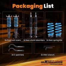Load image into Gallery viewer, MaXpeedingrods T6 Coilovers Lowering Suspension Kit compatible for Audi A4 B9 2015-2021 compatible for FWD