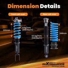 Load image into Gallery viewer, MaXpeedingrods T6 Coilovers compatible for Mercedes-Benz W205 C200 C300 C350 RWD 15-21