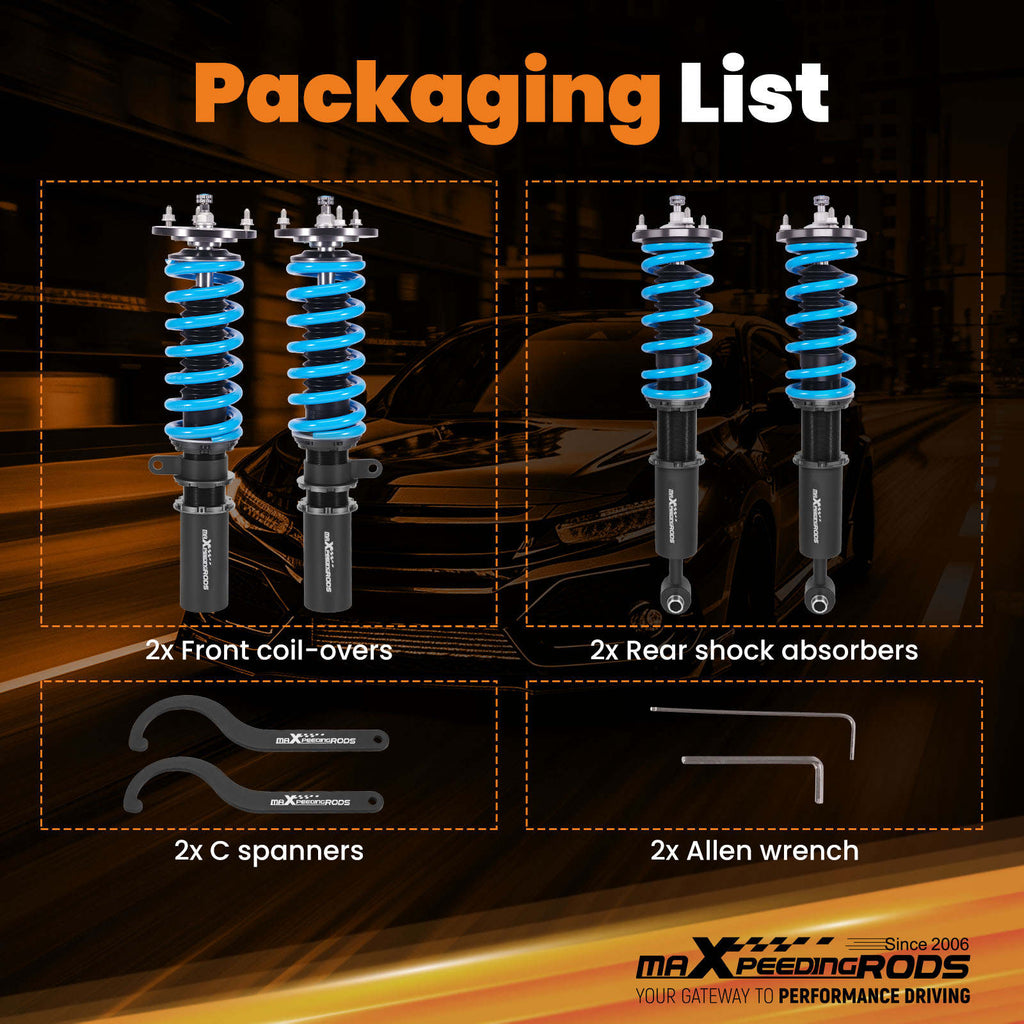 Coilover 24 Way Damper Kit compatible for BMW E60 525i,528i,530i,535i,545i,550i 2004-2010