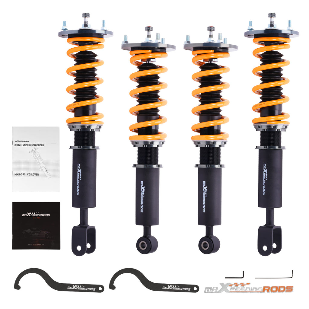 24 Stufen Dämpfer Gewindefahrwerk compatible for Toyota Supra 1993-2002 JZA80 compatible for Lexus SC300Tieferlegung
