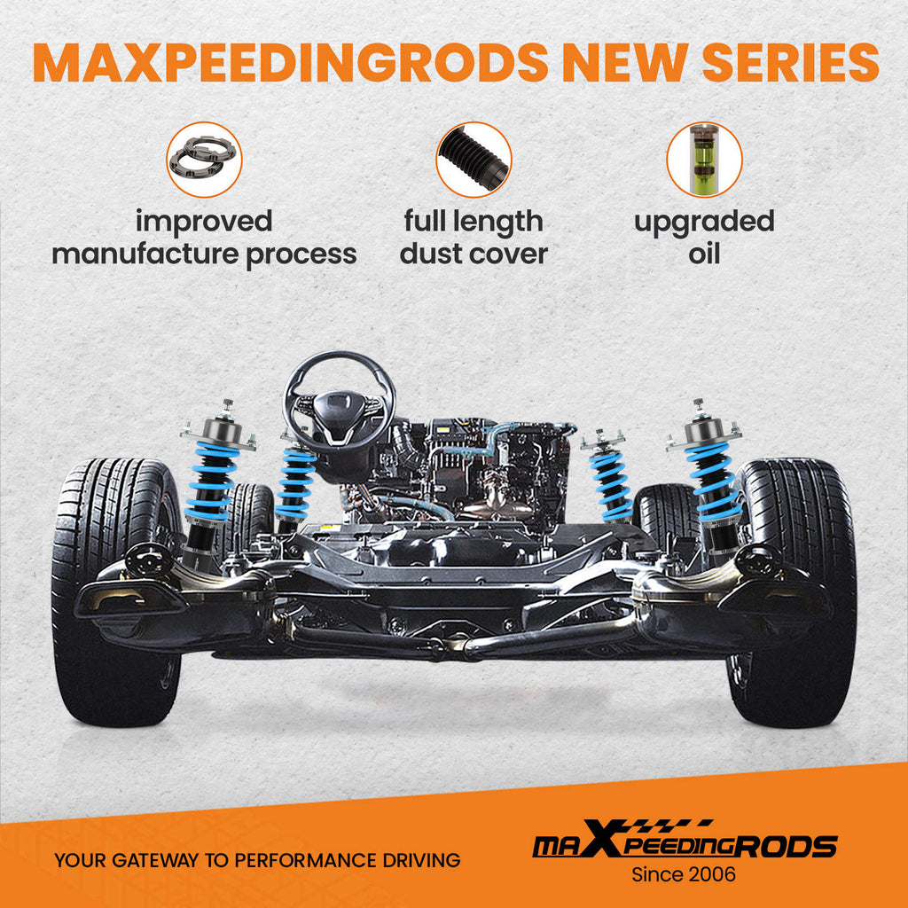 Maxpeedingrods COT6 Coilovers Lowering Suspension compatible for Mazda RX8 RX-8 SE3P 04-11