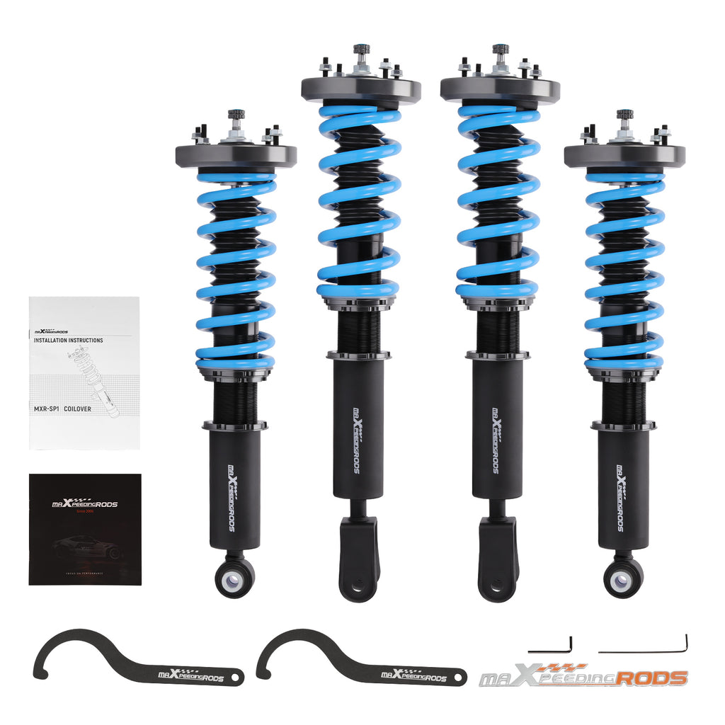 Kit Assetto Regolabile Molle Ammortizzat compatible for Jaguar XJ8 XJR X350, X358 2003-2009
